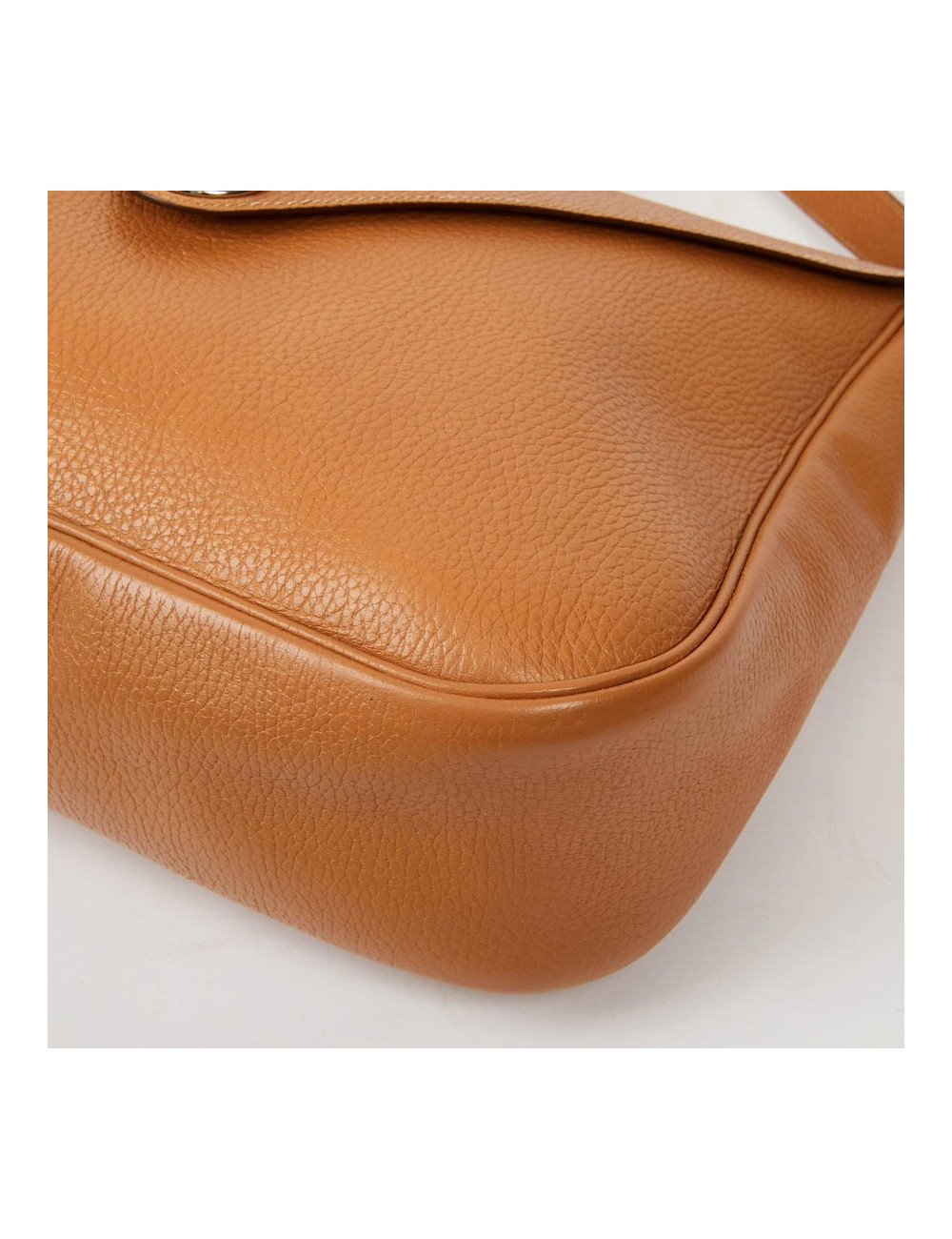 Sac Christine HERMES cuir grainé gold 