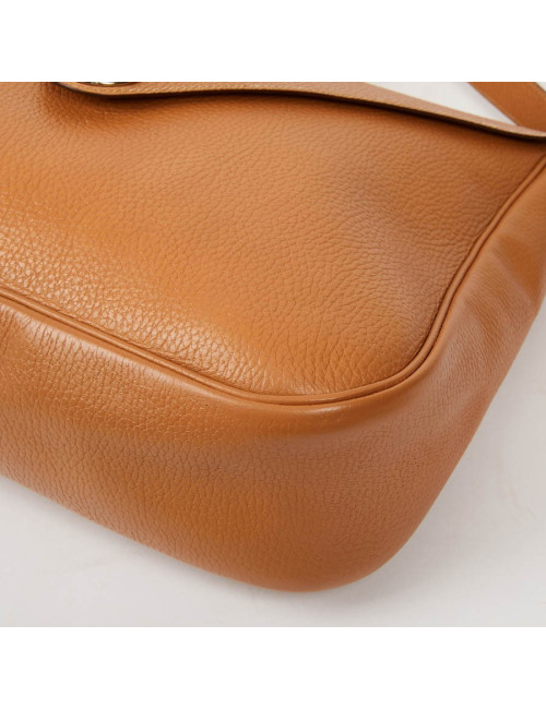 Sac Christine HERMES cuir grainé gold 