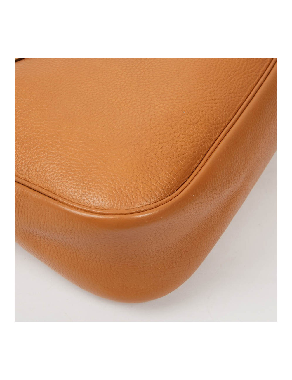 Sac Christine HERMES cuir grainé gold 