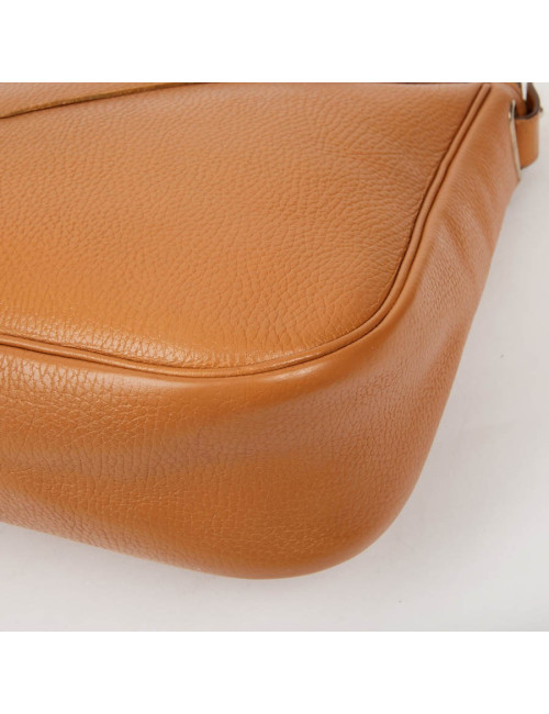 Sac Christine HERMES cuir grainé gold 