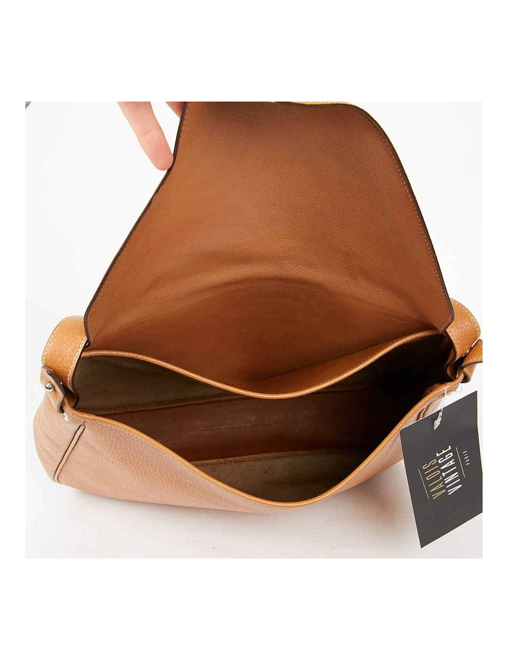 Sac Christine HERMES cuir grainé gold 