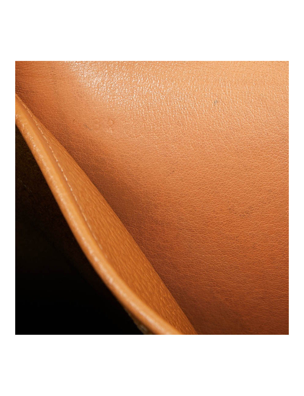 Sac Christine HERMES cuir grainé gold 