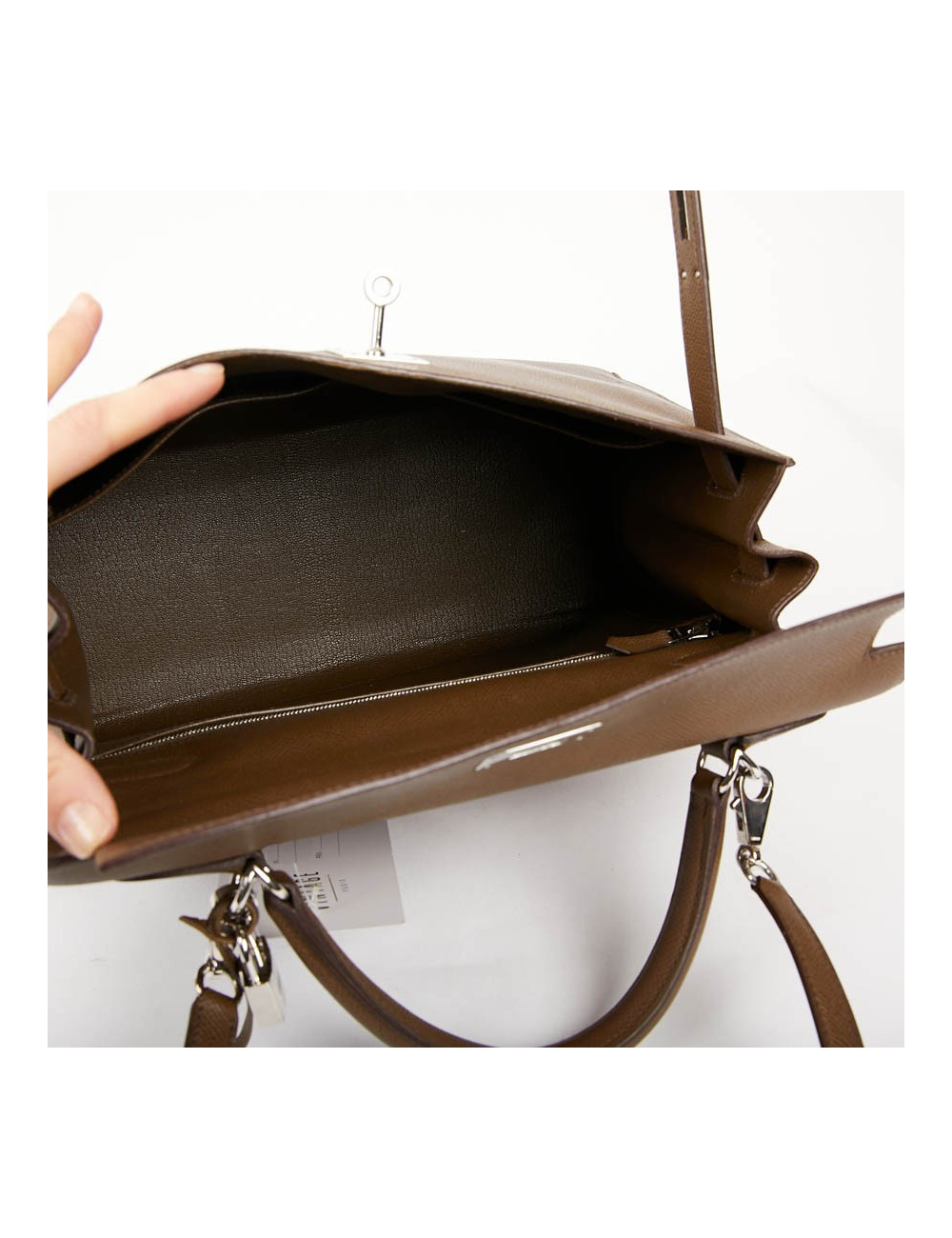 Kelly sellier 32 HERMES bandoulière cuir Epsom