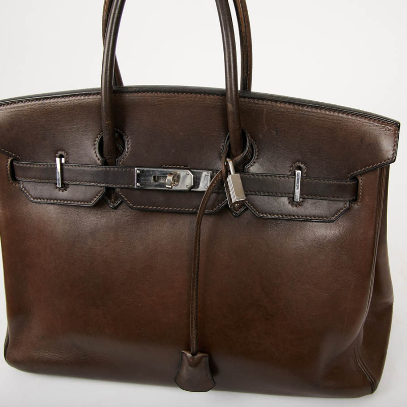 Ebene Barenia Barenia Birkin 35 Birkin 35 HERMES Occasion Cuir