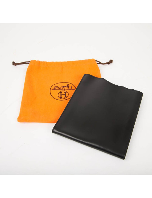 Pochette Omnitou HERMES cuir box noir