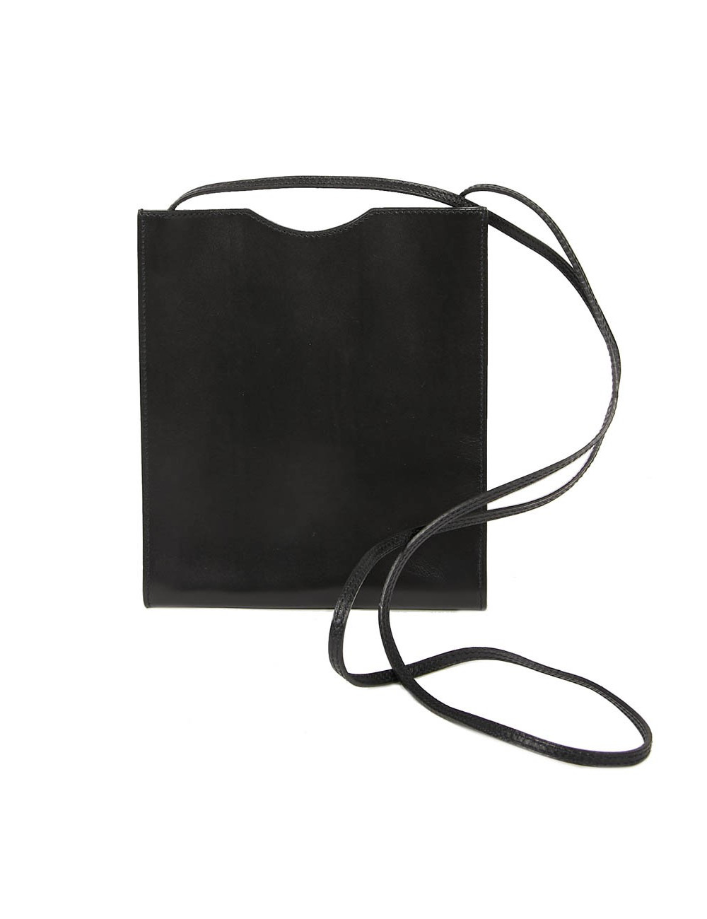 Pochette Omnitou HERMES cuir box noir