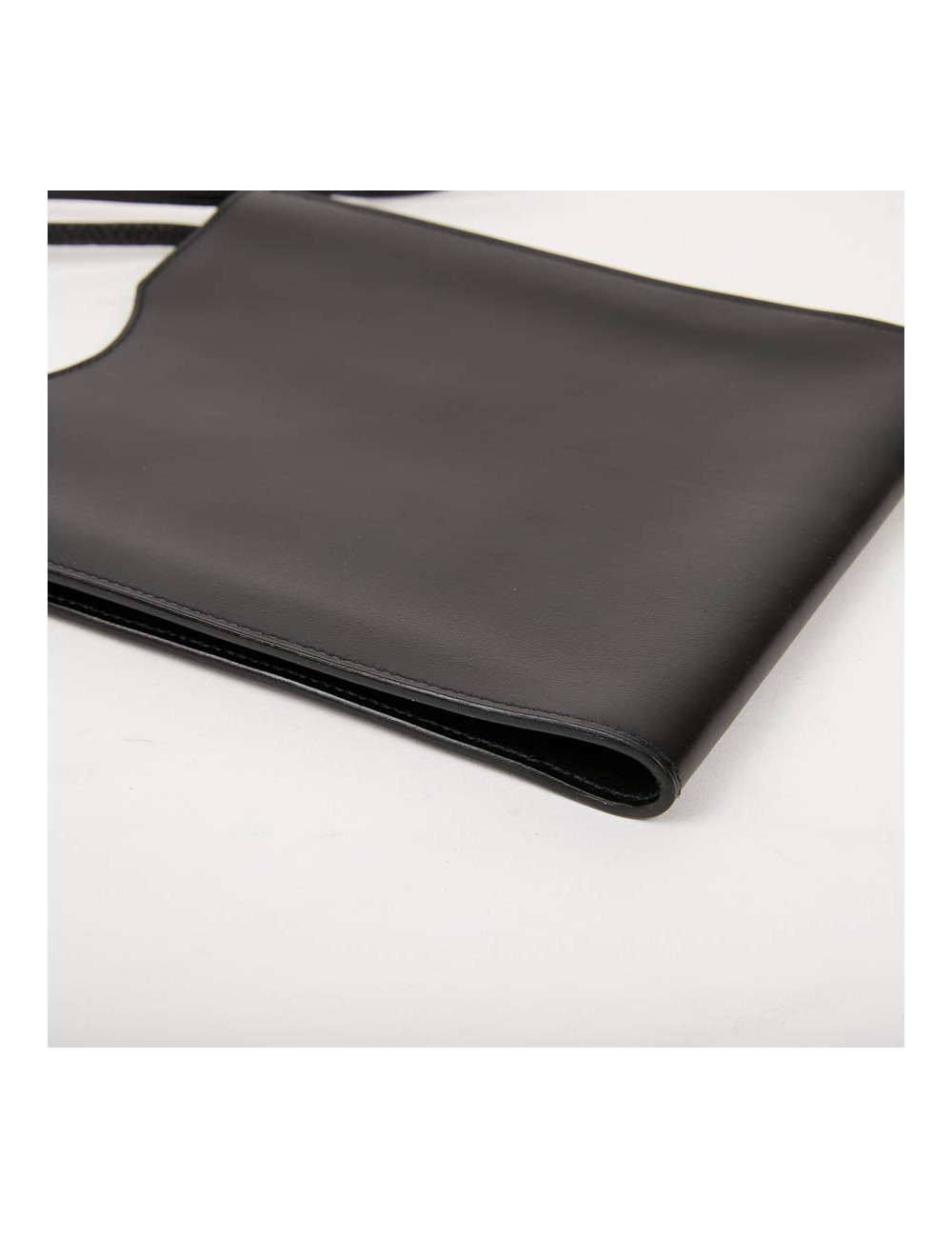 Pochette Omnitou HERMES cuir box noir