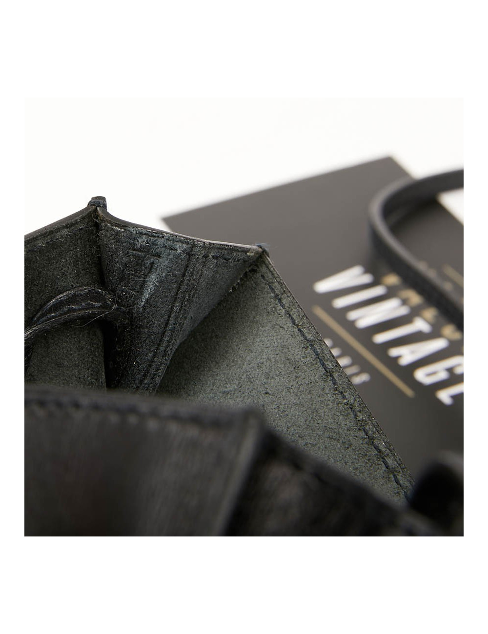 Pochette Omnitou HERMES cuir box noir