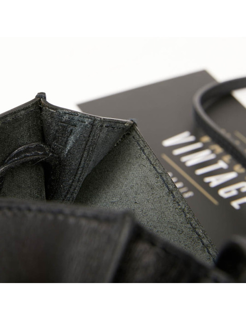 Pochette Omnitou HERMES cuir box noir