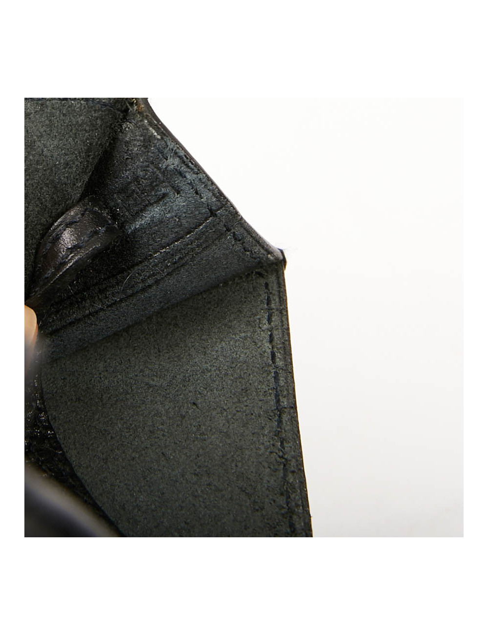 Pochette Omnitou HERMES cuir box noir