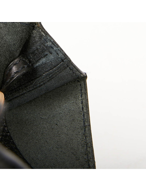 Pochette Omnitou HERMES cuir box noir