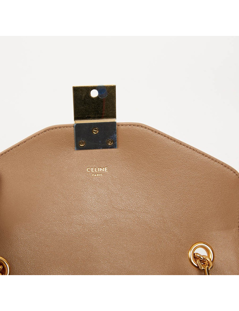 Sac C Celine cuir d'agneau beige