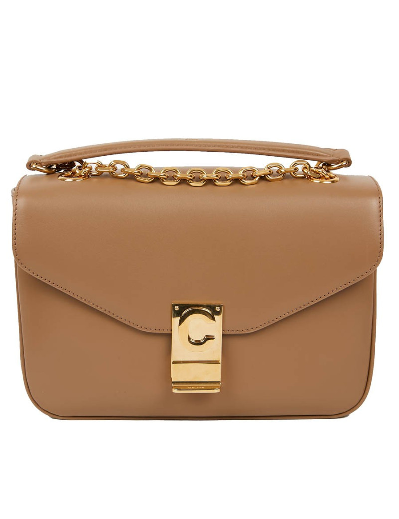 Sac C Celine cuir d'agneau beige