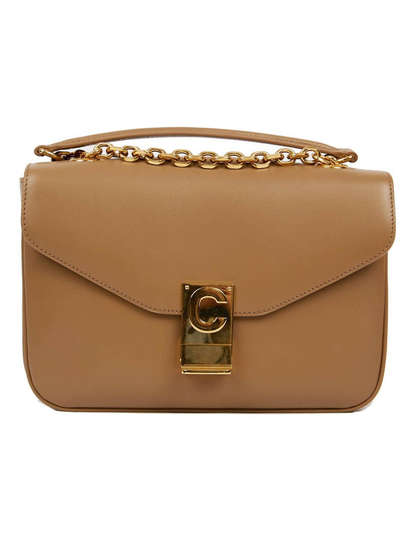 Sac C Celine cuir d'agneau beige