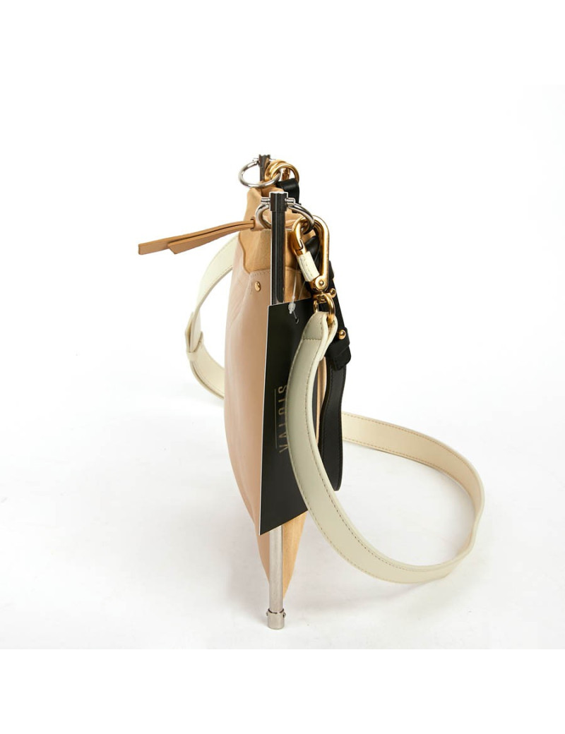 CHLOE Roy bag in Beige Suede and Leather