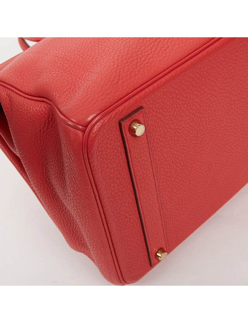 HERMES Birkin 40 Bag in Peony Togo Leather