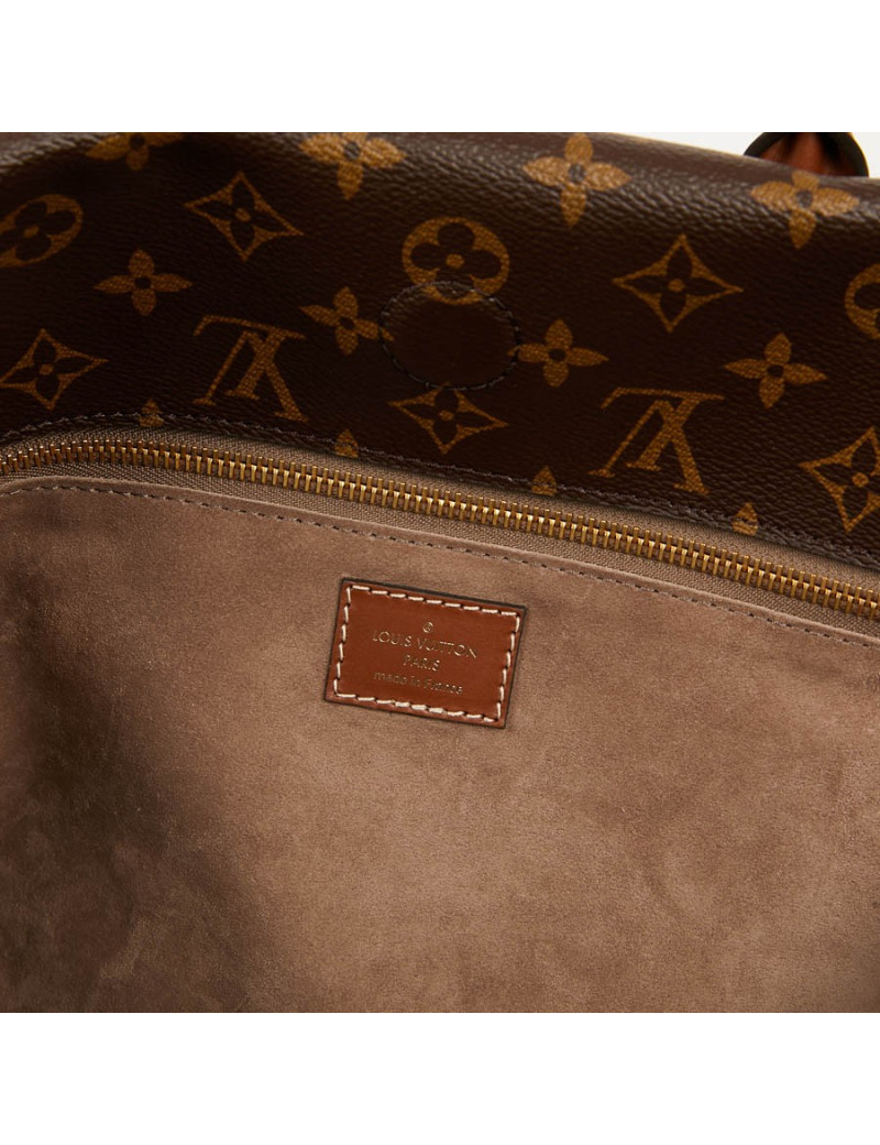 LOUIS VUITTON Tote W Bag in Toile and Leather - Certified occasion