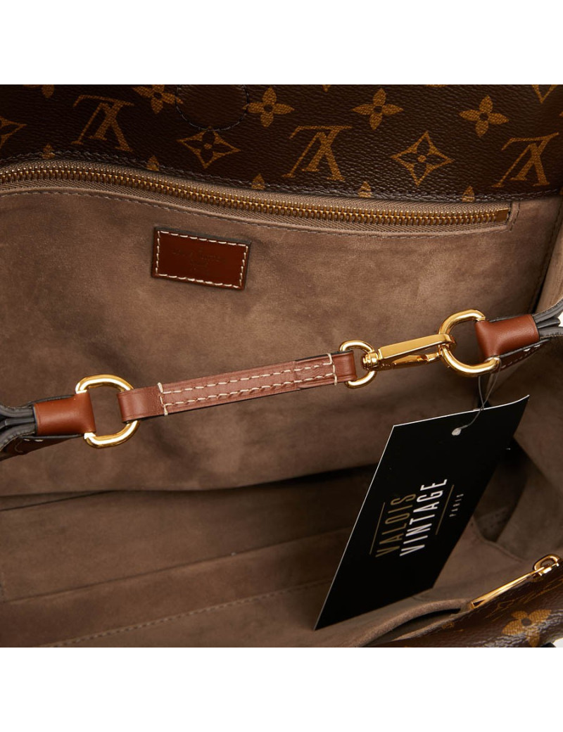 LOUIS VUITTON Tote W Bag in Toile and Leather - Certified occasion