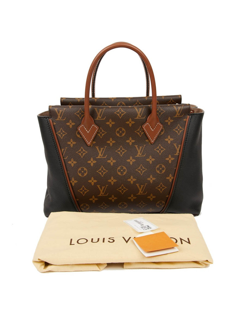 LOUIS VUITTON Tote W Bag in Toile and Leather - Certified occasion