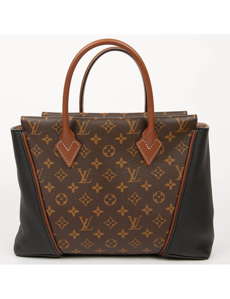 LOUIS VUITTON Tote W Bag in Toile and Leather - Certified occasion