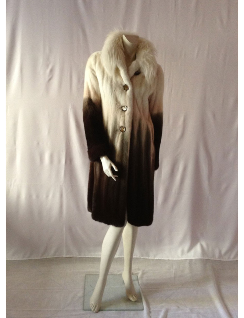 CÉLINE gradient mink coat