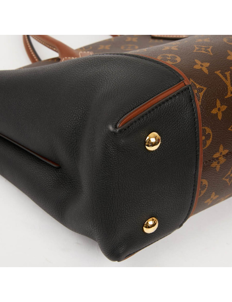 LOUIS VUITTON Tote W Bag in Toile and Leather - Certified occasion