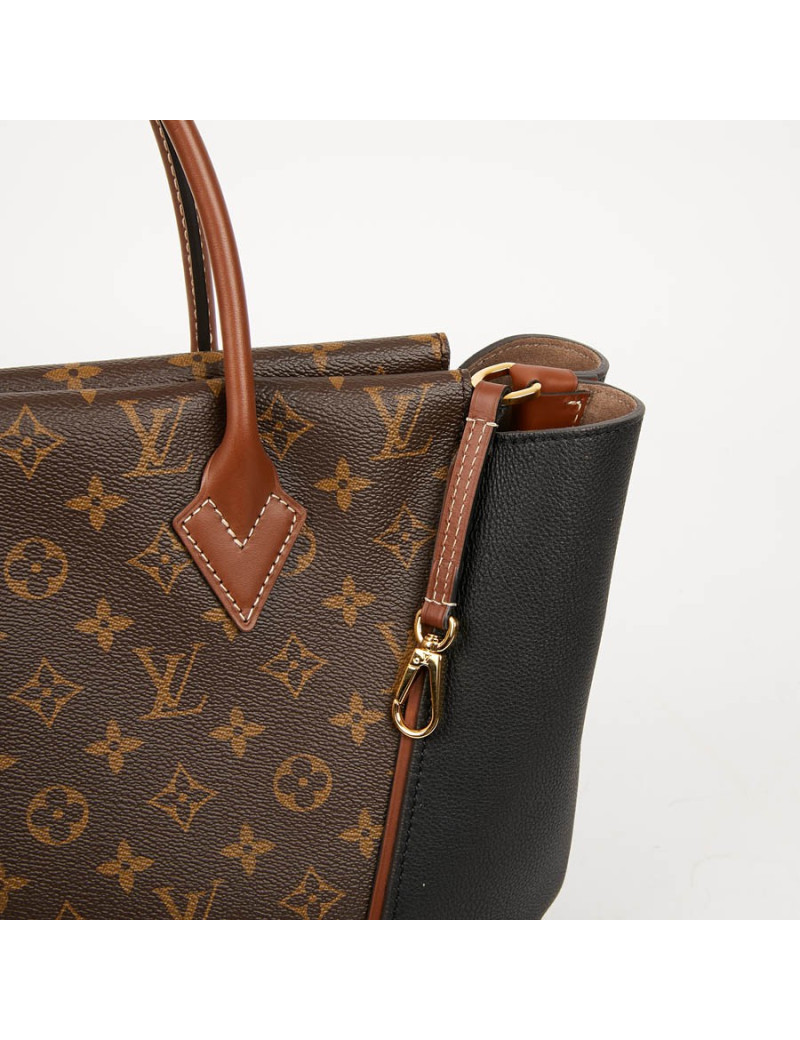 LOUIS VUITTON Tote W Bag in Toile and Leather - Certified occasion