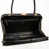 Black crocodile MORABITO vintage handbag