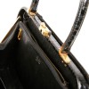 Black crocodile MORABITO vintage handbag