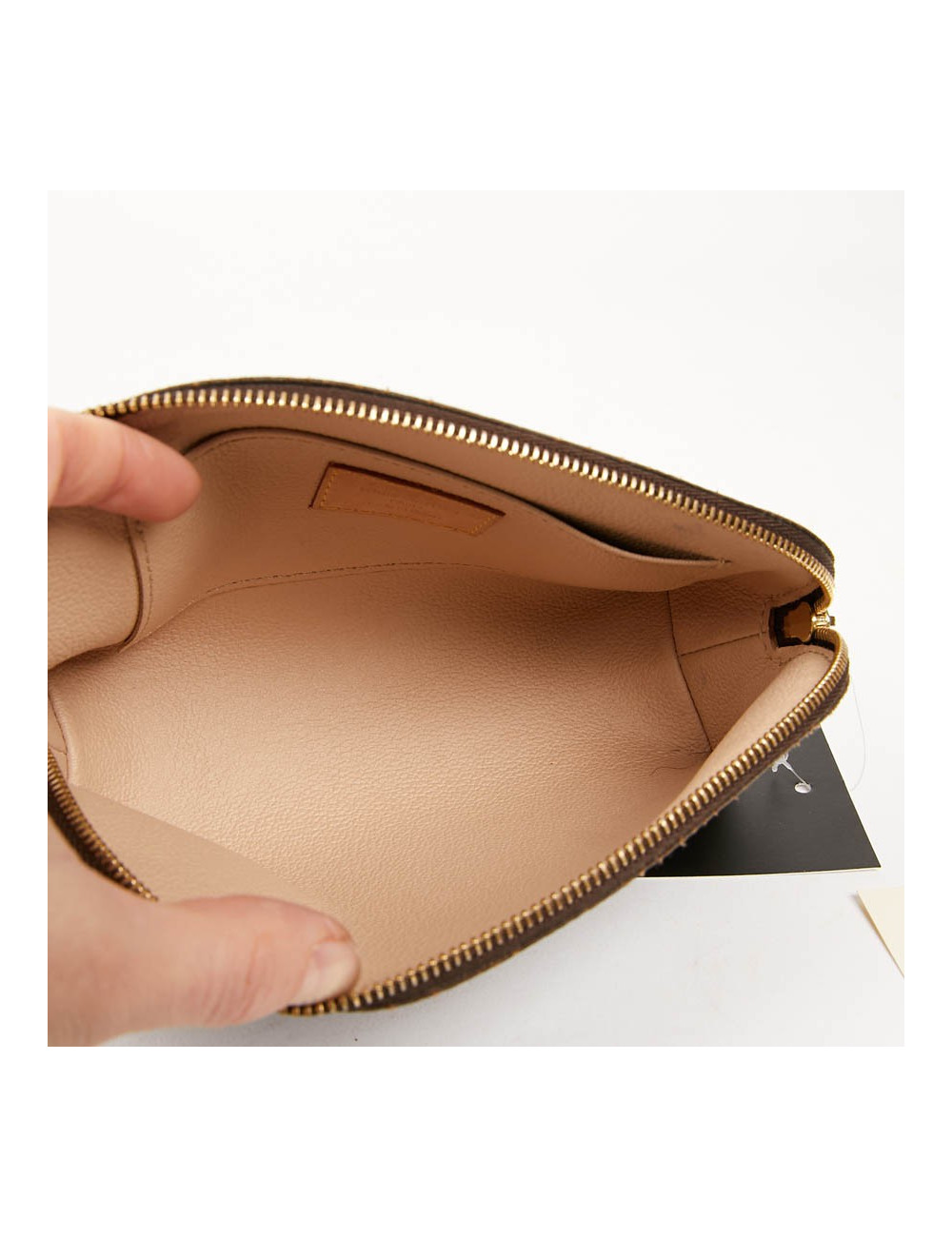 Trousse cosmétique LOUIS VUITTON en toile enduite Monogram