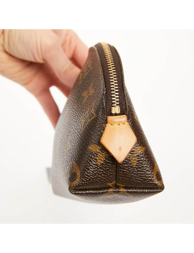 Trousse cosmétique LOUIS VUITTON en toile enduite Monogram