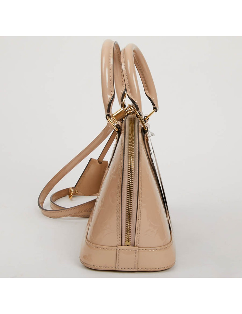 LOUIS VUITTON BB Alma Bag in Powder Pink Patent Leather