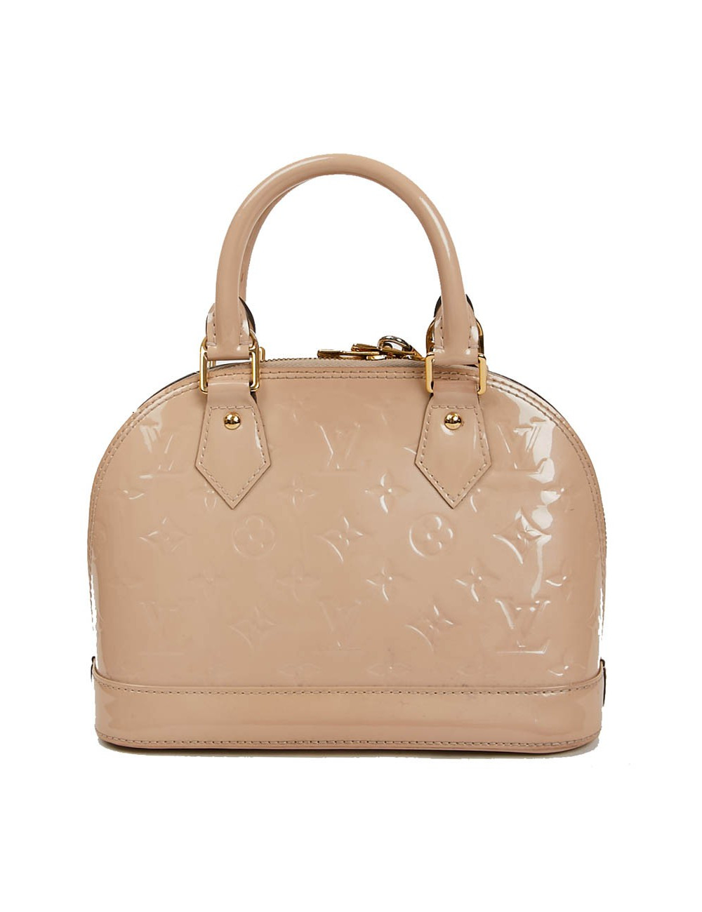 Sac LOUIS VUITTON Alma BB en cuir vernis rose poudré