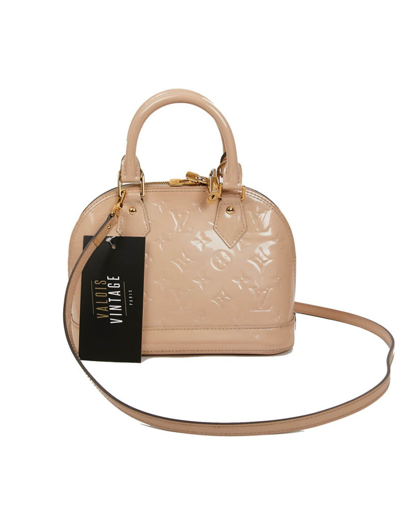 LOUIS VUITTON BB Alma Bag in Powder Pink Patent Leather