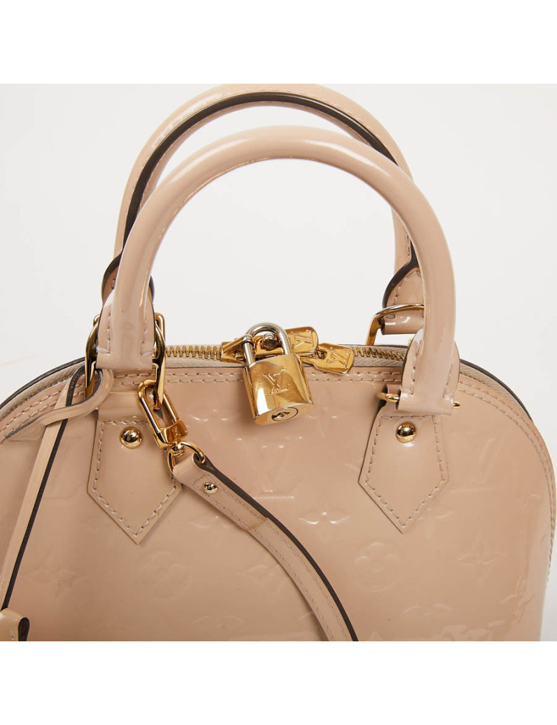 LOUIS VUITTON BB Alma Bag in Powder Pink Patent Leather