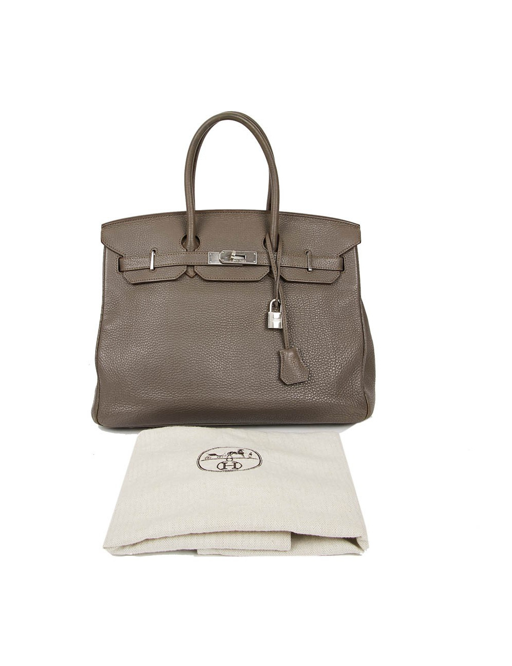 Birkin 35 HERMES cuirn togo étoupe