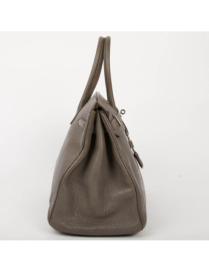 Birkin 35 HERMES cuirn togo étoupe