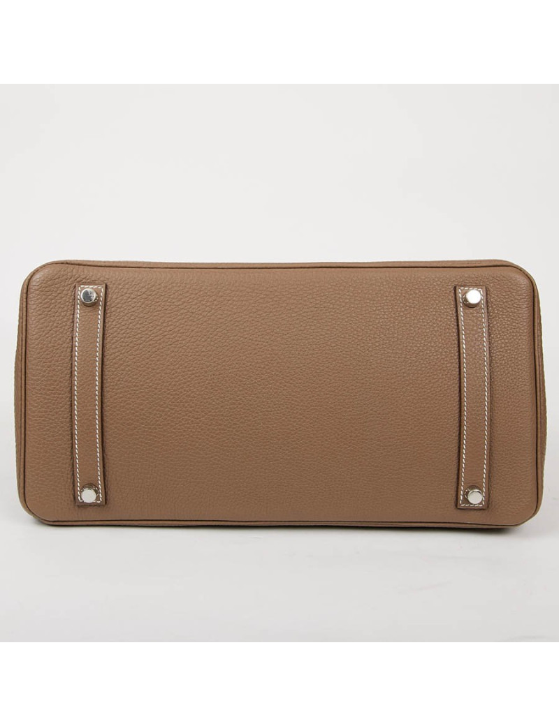 Sac HERMES Birkin 35 cuir Togo Etoupe 