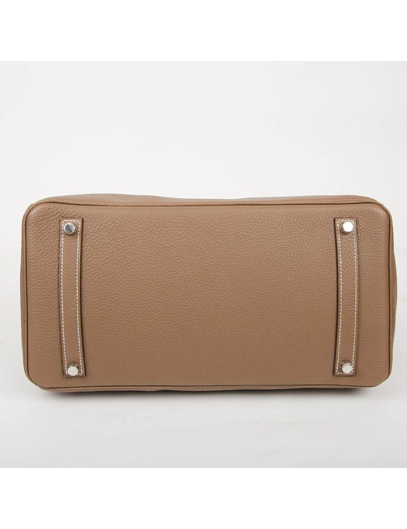 Sac HERMES Birkin 35 cuir Togo Etoupe 