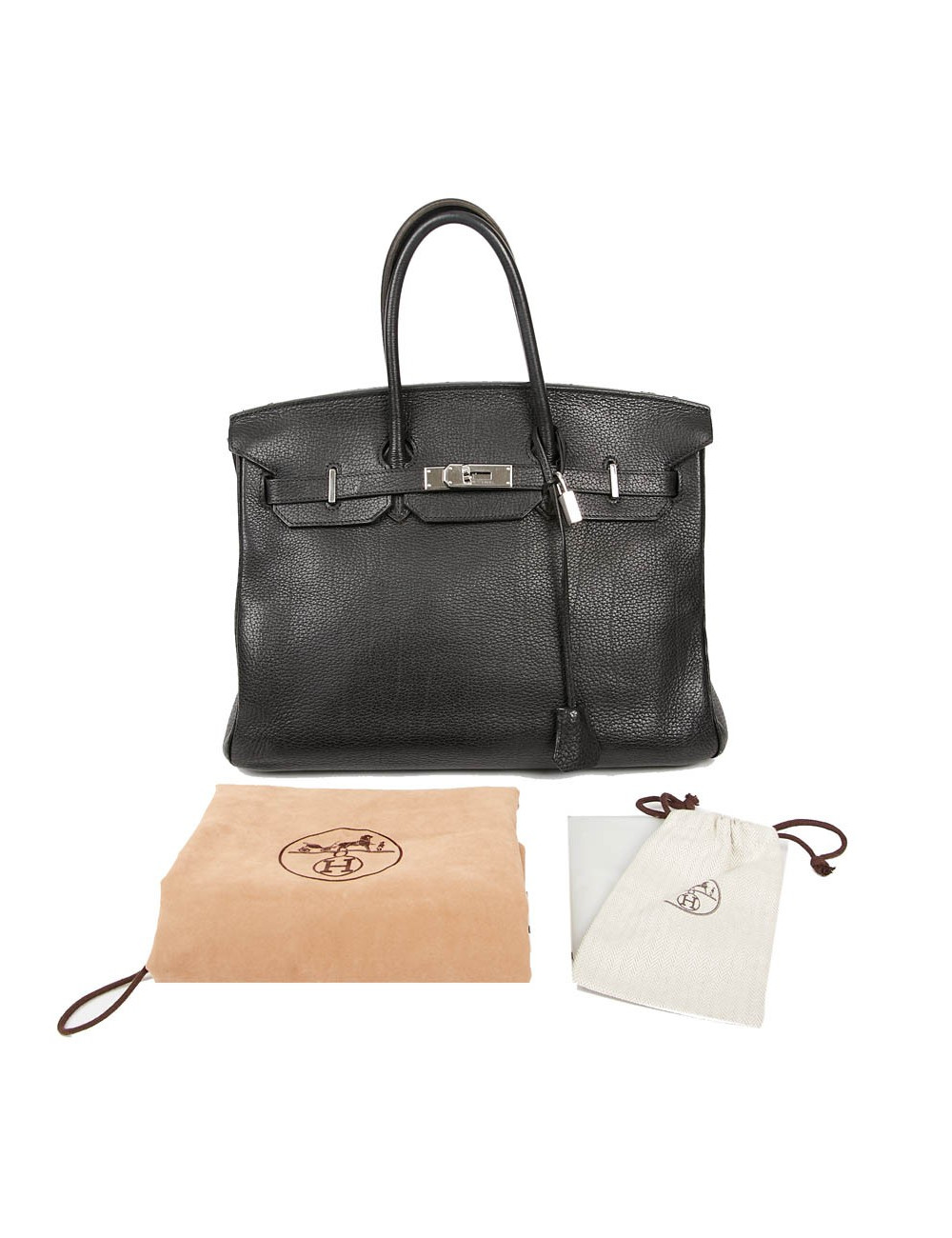 Sac HERMES Birkin 35 cuir Togo noir