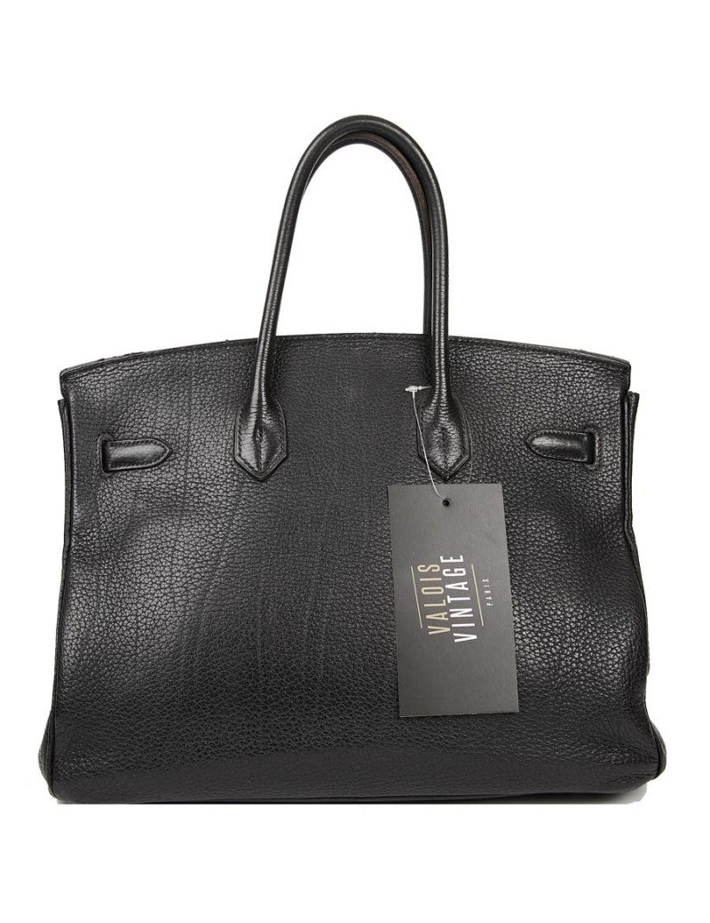 HERMES Birkin 35 Black Togo Leather Bag
