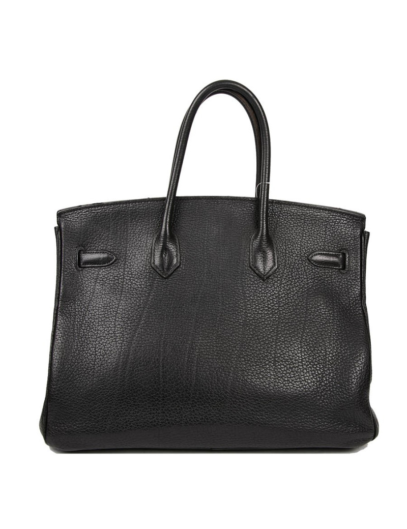 HERMES Birkin 35 Black Togo Leather Bag