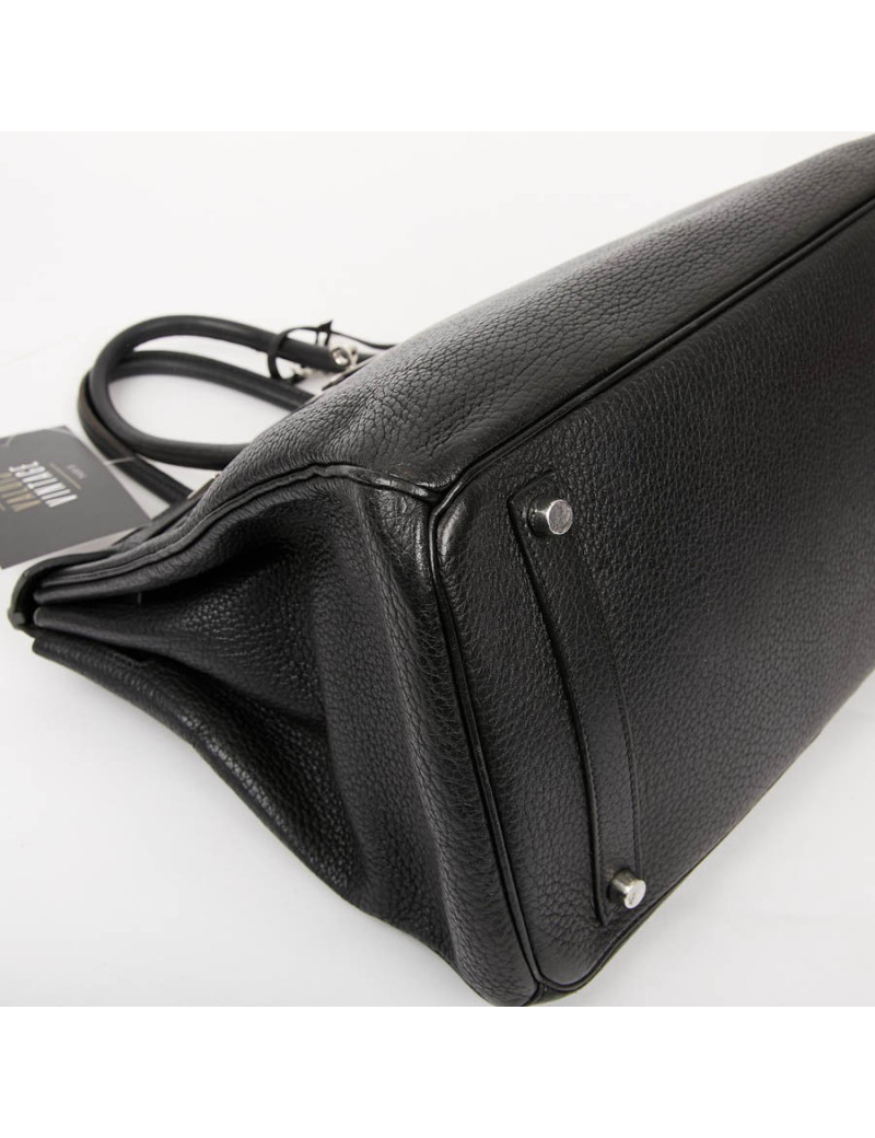 HERMES Birkin 35 Black Togo Leather Bag