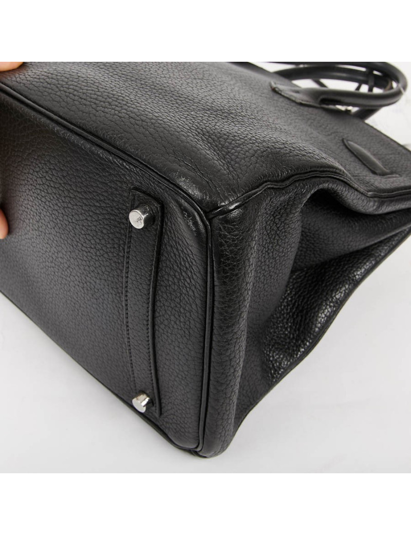HERMES Birkin 35 Black Togo Leather Bag