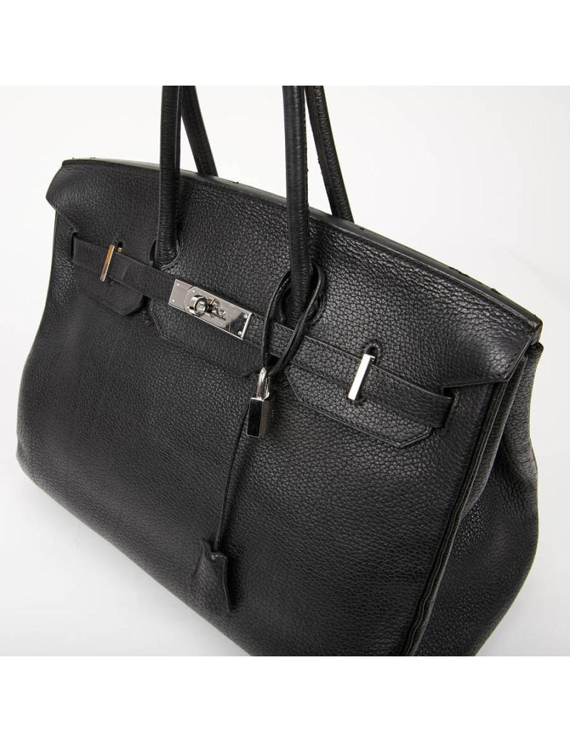 Sac HERMES Birkin 35 cuir Togo noir