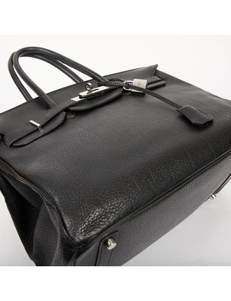 HERMES Birkin 35 Black Togo Leather Bag