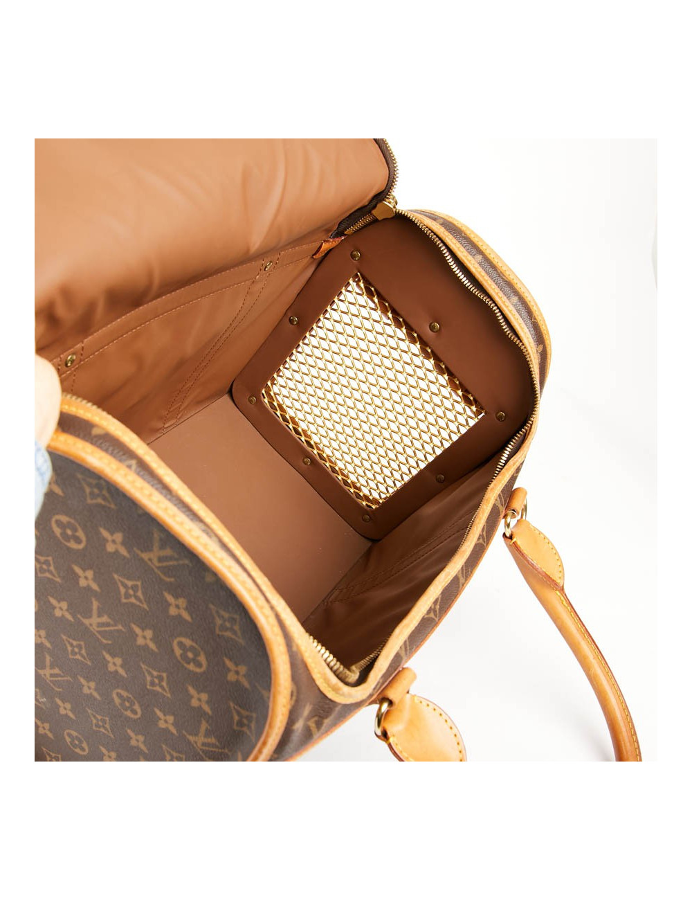 Sac chien LOUIS VUITTON toile Monogram