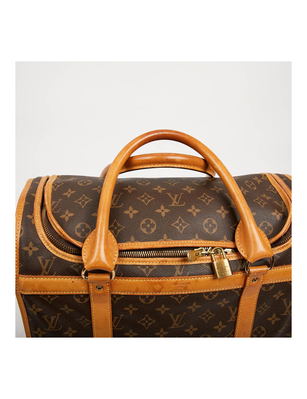Sac chien LOUIS VUITTON toile Monogram