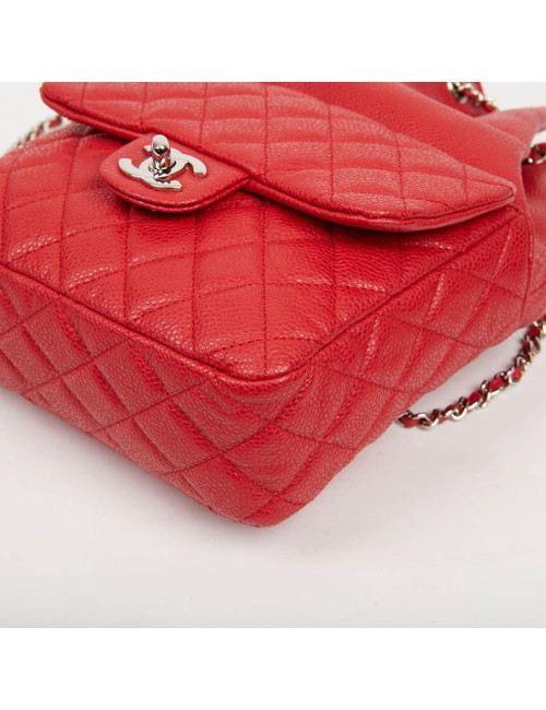 Sac à dos CHANEL grainé rouge 