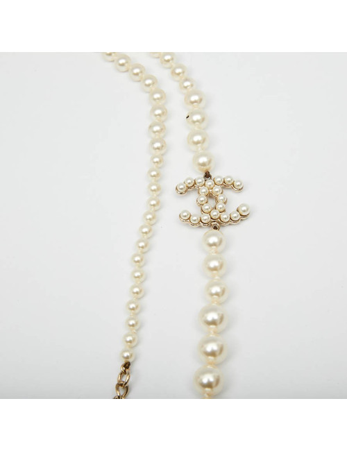 Sautoir perles nacrées CHANEL